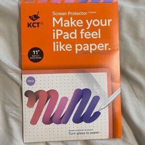 KCT [2 PACK] Paper Screen Protector Compatible with iPad Pro 11" & iPad Air 5,4